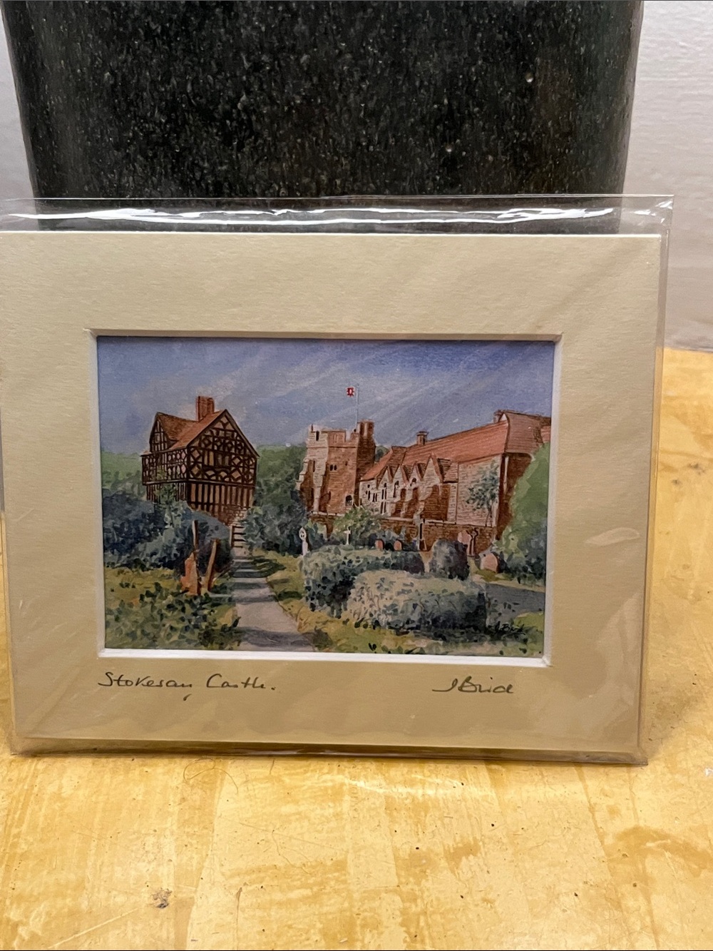 Stokesay Castle Painting by J. Bride